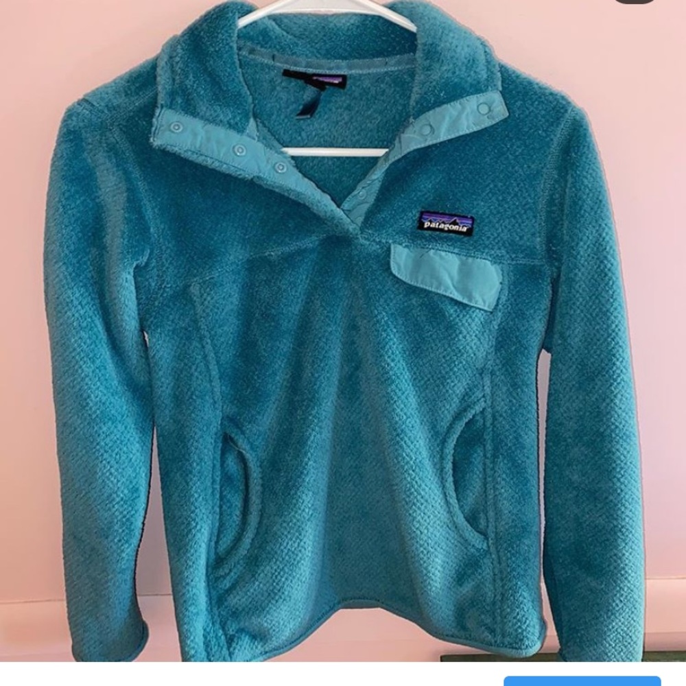 💙xxs blue fuzzy Patagonia sweatshirt💙
